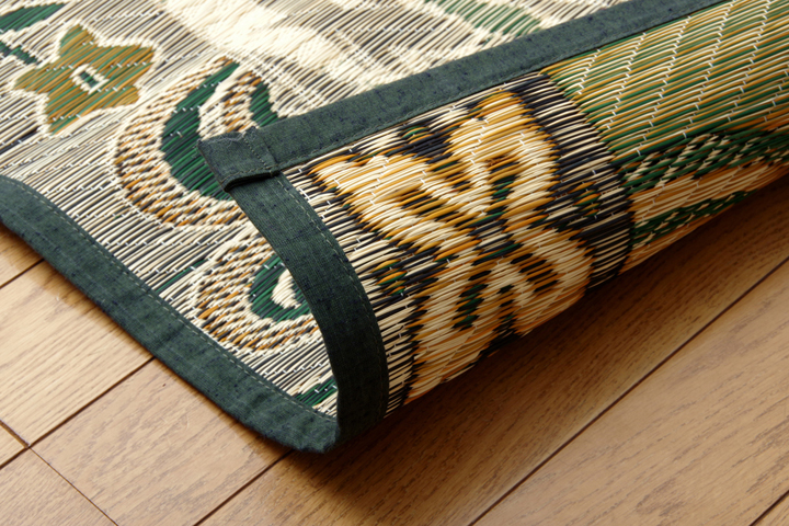 純国産 い草ラグカーペット 虎(I) 三重織 高級い草ラグ 約191×250cm 