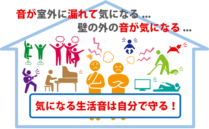 気になる生活音は自分で守る!