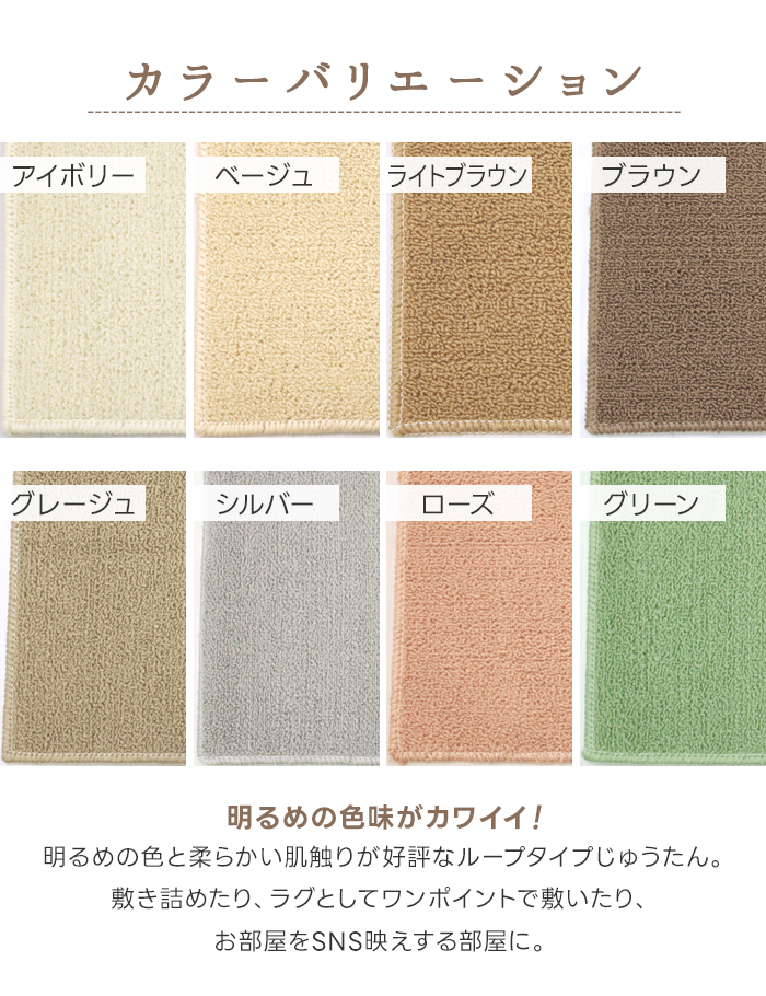 防ダニ抗菌カーペット　ソフトタッチラグ インフィニティ