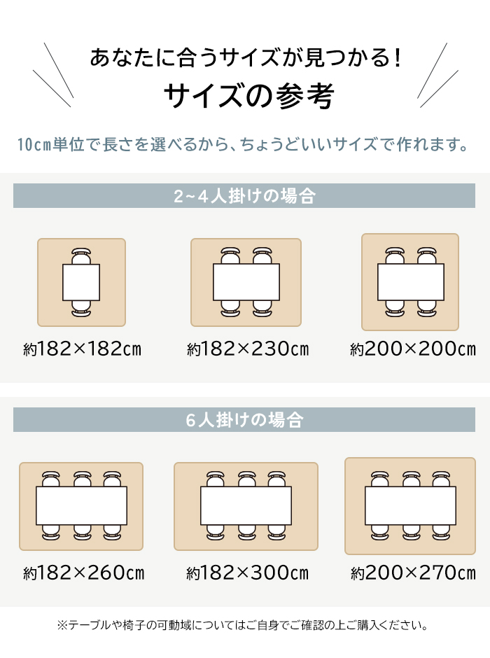 あなたに合うサイズ