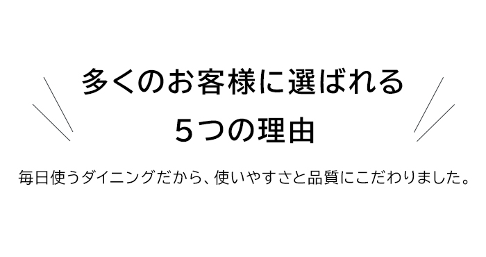 お客様に選ばれる理由