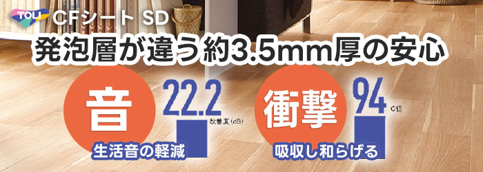 全厚3.5mm厚の安心(音を軽減と衝撃吸収)