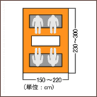 対面ソファーの場合