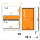 6帖 部分しきのパターン