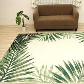 40%OFF 【値下げ中】【決算セール 対象商品 | 4/15迄】 ベルギー製 輸入カーペット 平織りラグ ボタニカル柄 ラグマット スター19435(Y) STAR #19435 フラットウィルトン オールシーズンラグ