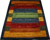 インドギャベ ギャベ絨毯 ギャッベ ウール ギャベラグ ラグサイズ ロリバフ LB20-2146(Y) 約140×205cm マルチカラー