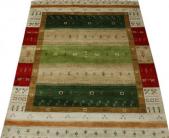 インドギャベ ギャベ絨毯 ギャッベ ウール ギャベラグ ラグサイズ ロリバフ LB21-2202(Y) 約140×205cm マルチカラー