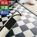ダイニングラグカーペット　撥水・防汚ラグマット　チェッカー6037(Y)　防炎 抗菌 防カビ機能付き　日本製
