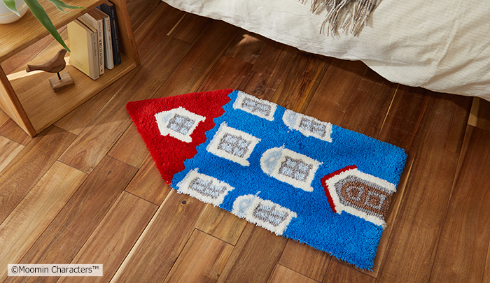 北欧 デザイン マット キャラクター 防ダニ 日本製 玄関マット ラグ 最大幅 約40 85cm 変形 ムーミン ムーミンハウス S オーダーカーペット ラグマット通販ならインテリアショップゆうあい