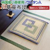 い草座布団 おしゃれ アソート セット 約55×55cm 国産い草座布団 (O) イグサ 座布団 クッション イ草 座布団 日本製 純国産 薄型 夏用 夏 蒸れない