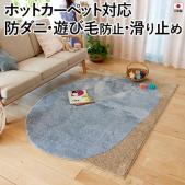 デザインラグ 北欧 ラグ カーペット デザイン 防ダニ 滑り止め 日本製 カーペット 肌に優しい ホットカーペット対応 遊び毛防止 タフテッド リビング DESIGN LIFE SOYPOOL RUG 約130×185cm 変形 ソイプールラグ (S)
