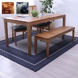 カントネ (I) ダイニングラグ 撥水 正方形 シンプル キズ防止