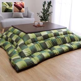 こたつ布団 大河 (I) 正方形 長方形 単品 和柄 市松模様